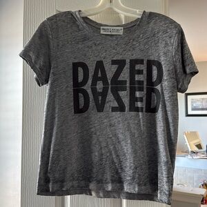 PROJECT SOCIAL T size small cropped ( hits at waist ) DAZED DAZED graphic tee